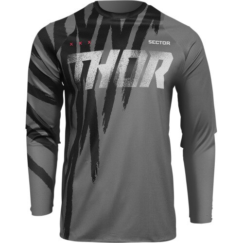 Tricou atv/cross Thor Sector Minimal, culoare gri/negru, marime L