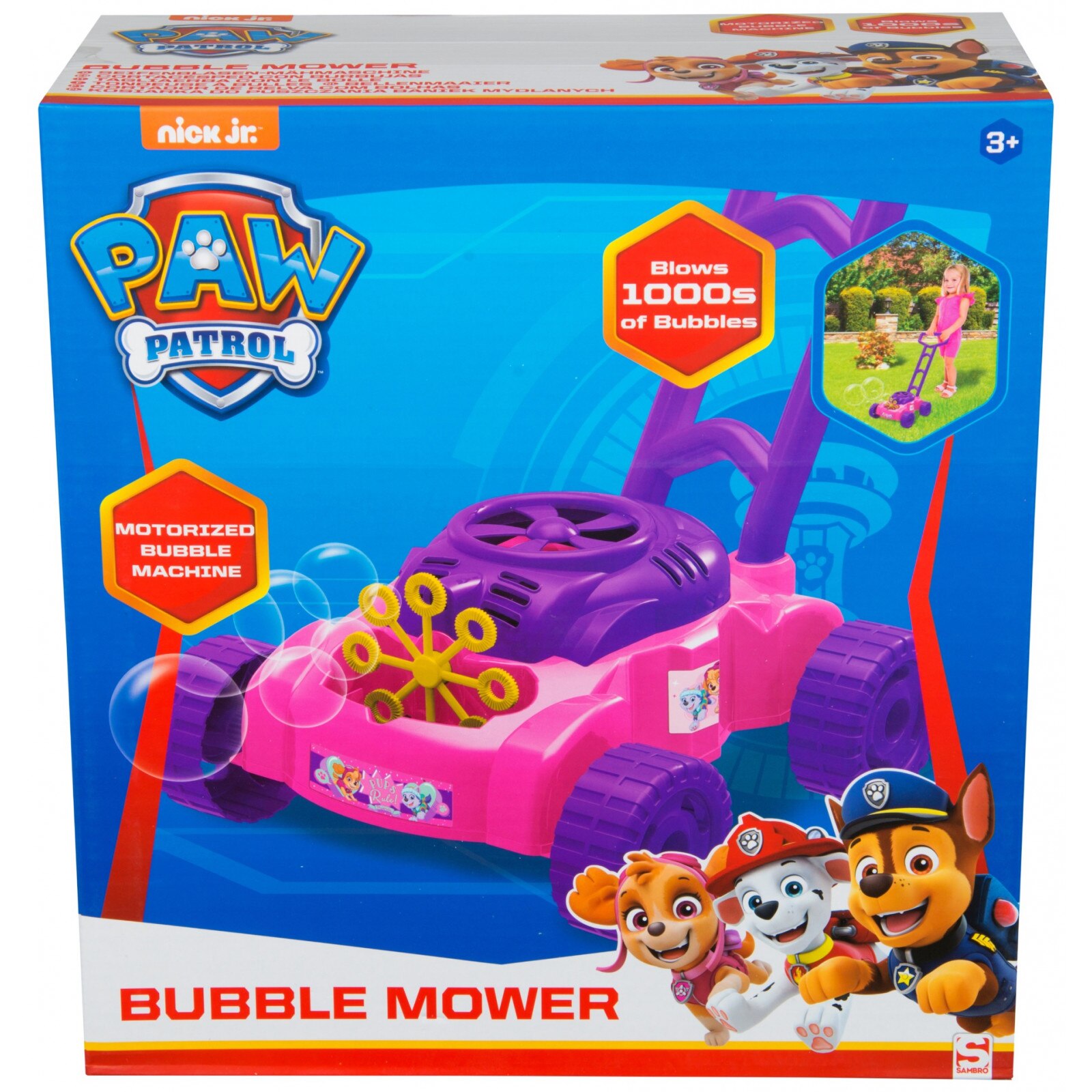 Masina baloane de sapun Paw Patrol, fete Roz /Mov
