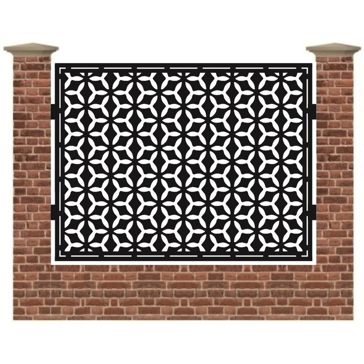 Panou de gard mare din tabla debitata cu plasma MAX BOND 1500x1940 mm