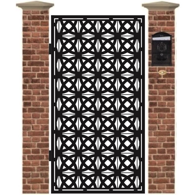 Poarta pietonala din tabla debitata cu plasma SHIELD 1940 x 990 mm