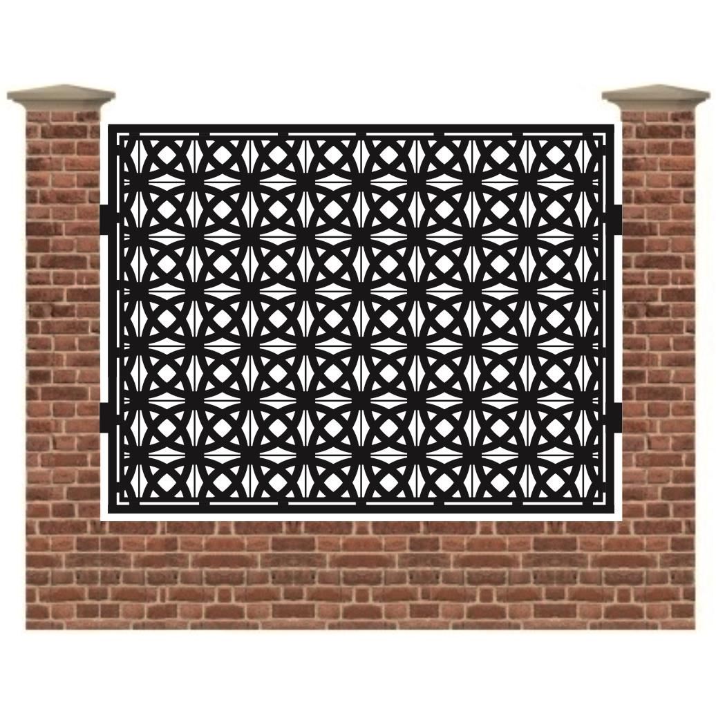 Panou de gard mare din tabla debitata cu plasma MAX SHIELD 1500x1940 mm