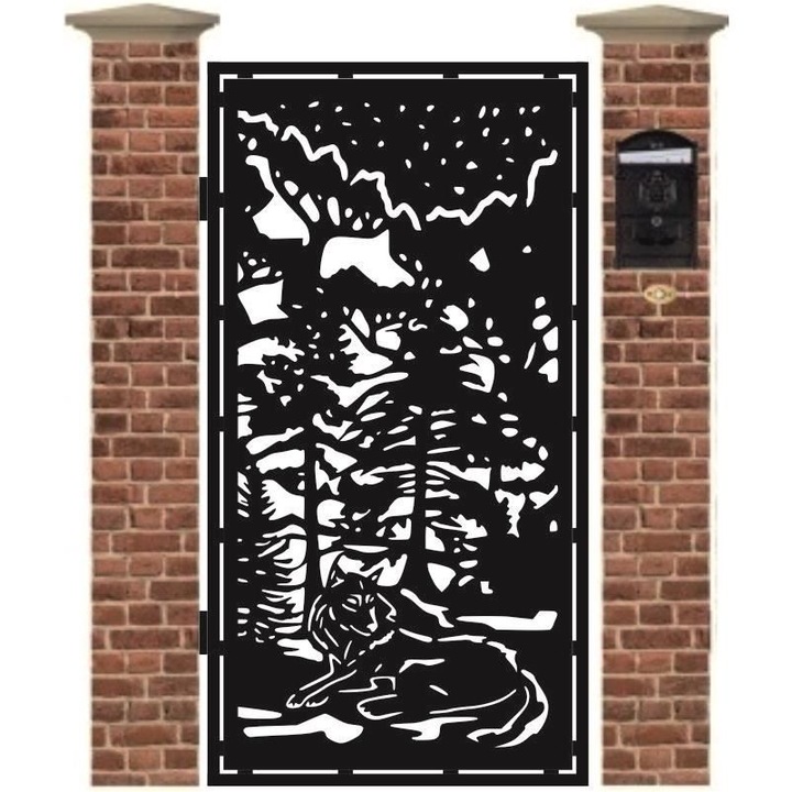 Poarta pietonala din tabla debitata cu plasma CANVAS 1940 x 990 mm