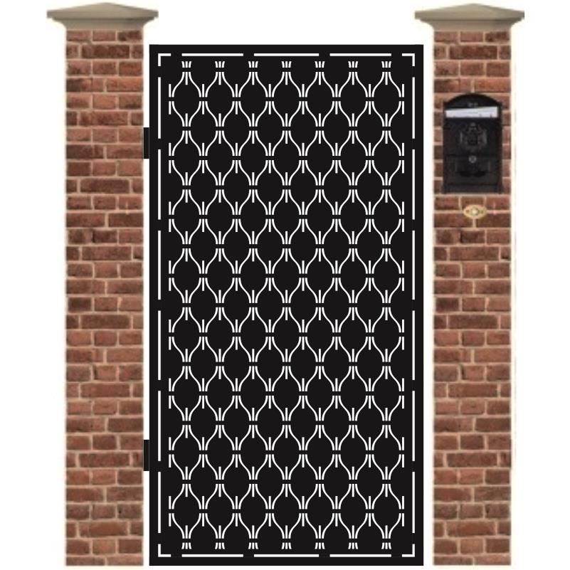 Poarta pietonala din tabla debitata cu plasma IRIS 1940 x 990 mm