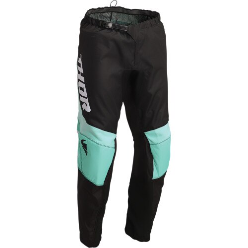 Pantaloni atv/cross Thor Sector Chev, culoare negru/menta, marime 30
