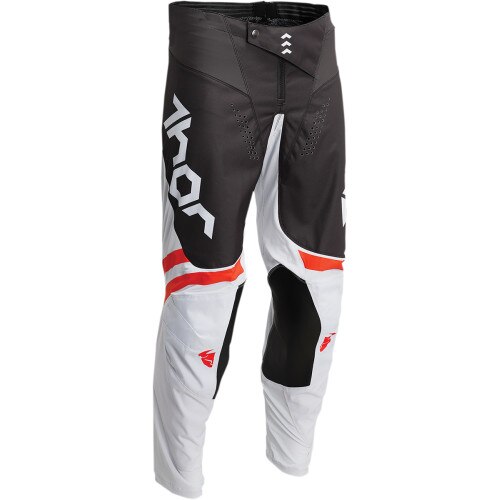 Pantaloni atv/cross copii Thor Pulse Cube, culoare alb/gri, marime 20