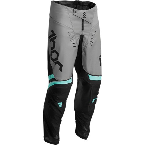 Pantaloni atv/cross copii Thor Pulse Cube, culoare negru/gri, marime 22