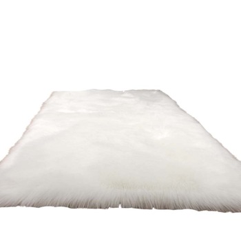 Covor de plus premium cu gramada lunga - alb, 80x150 cm Covor de plus premium cu gramada lunga - alb, 80x150 cm