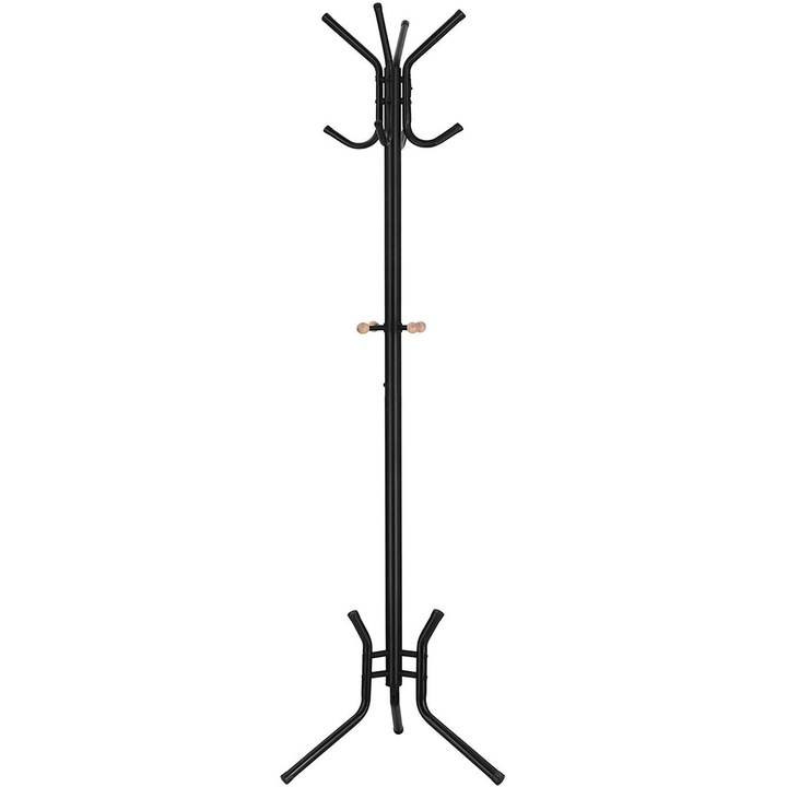 Cuier haine, Nancy Homestore, Otel, 176x49 cm, Negru