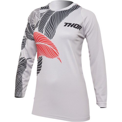 Tricou atv/cross dama Thor Pulse Racewear Urth, culoare alb/negru, marime M