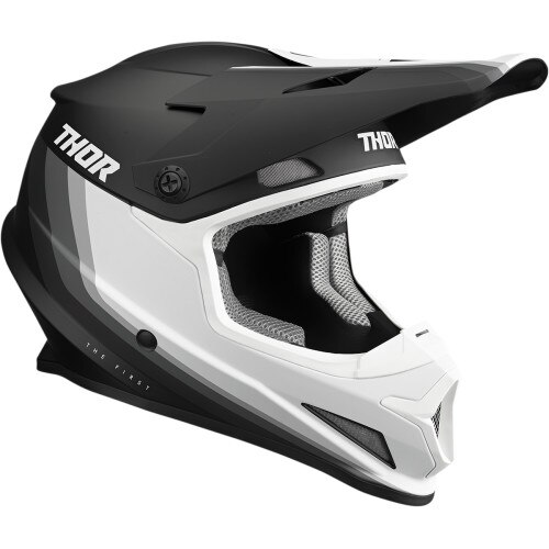 Casca cross/atv Thor Sector Mips Runner, culoare negru/alb, marime M