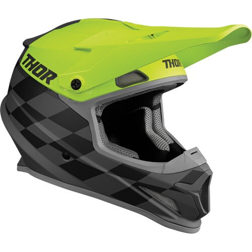 Casca cross/atv Thor Sector Birdrock, culoare gri/acid, marime 3XL