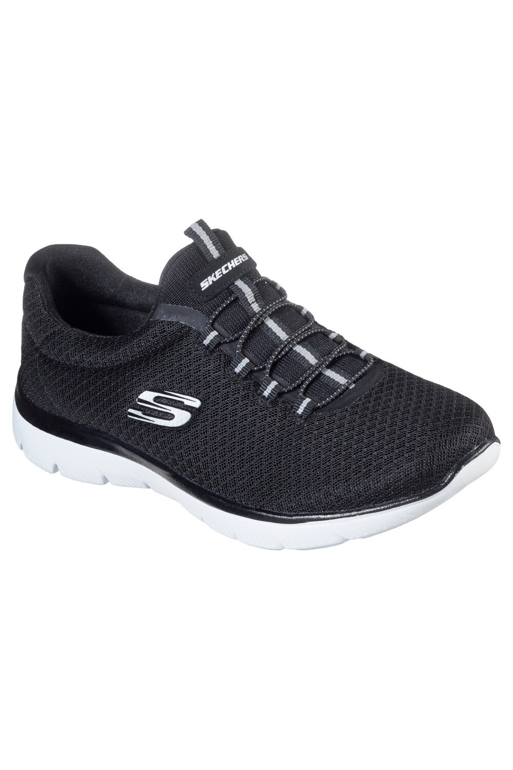 Pantofi sport Slip On Summits, Skechers, Negru, 38.5 EU
