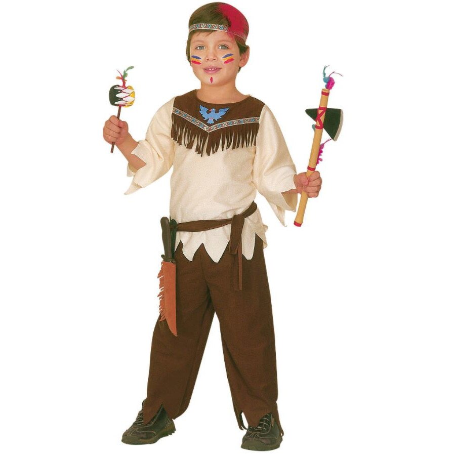 Costum micul indian baieti 110 cm (3 - 4 ani)