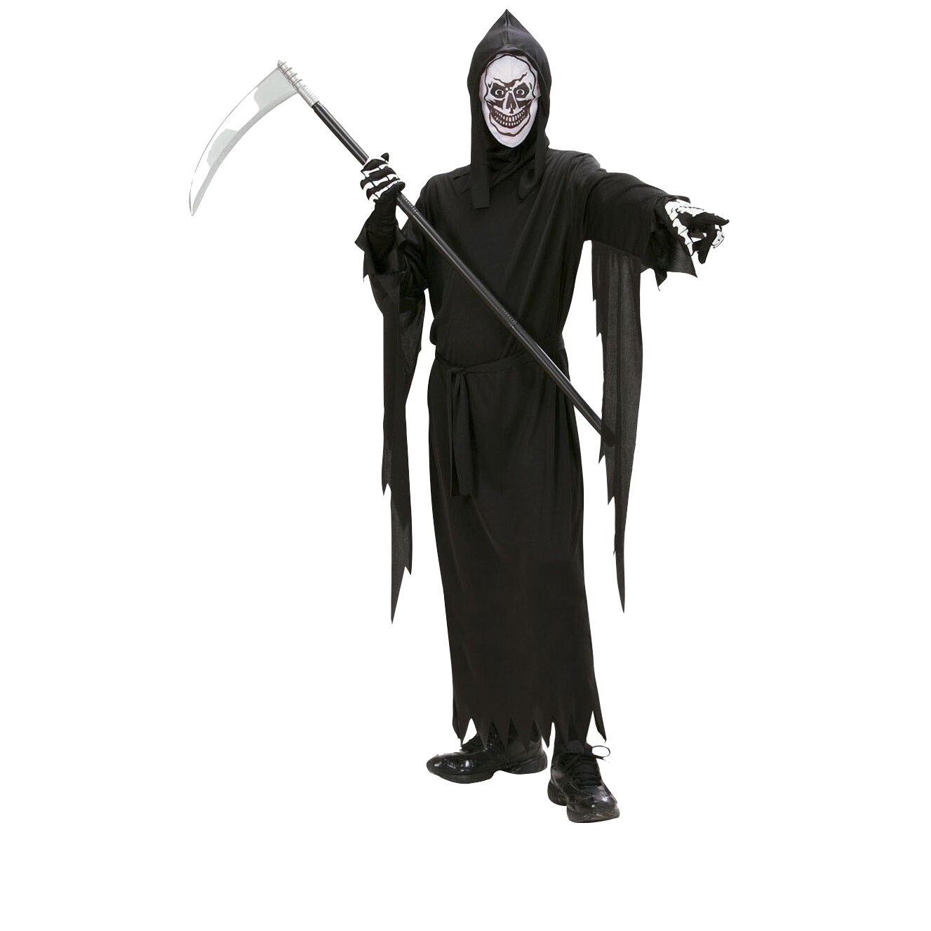 Costum Grim Reaper cu masca baieti 130 cm (6 - 7 ani)