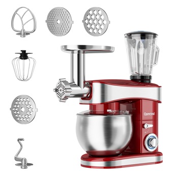 Mixer cu bol SC-213c, OSMOND, 1200 W, Bol 6,5 L inox, 6 Viteze, Rosu Mixer cu bol SC-213c, OSMOND, 1200 W, Bol 6,5 L inox, 6 Viteze, Rosu