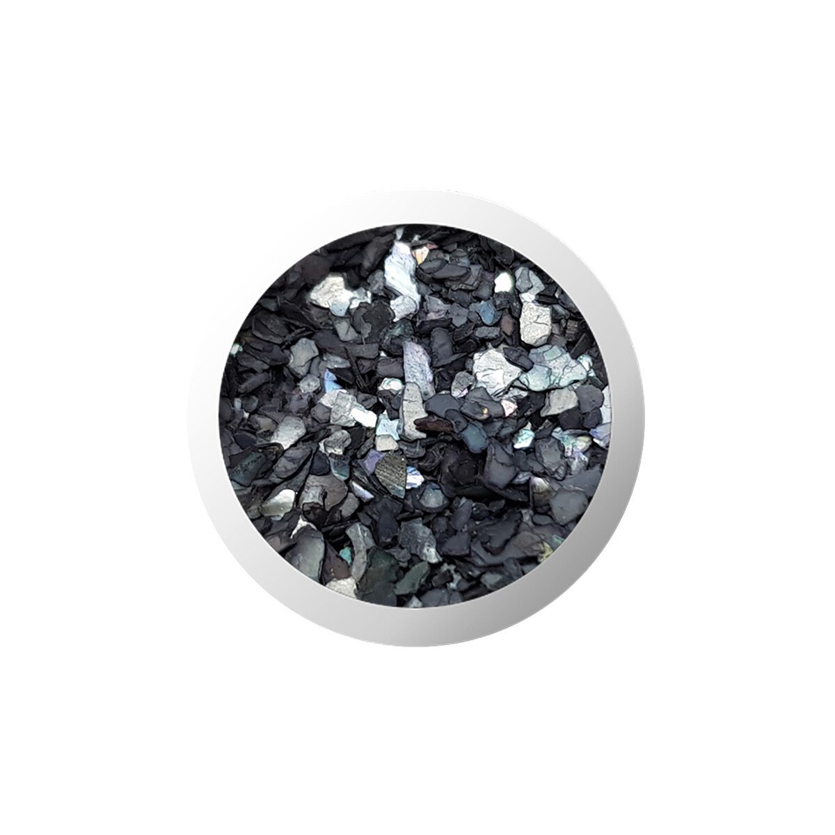 Sclipici, MoonbasaNails, 3g, 010, Gri-negru