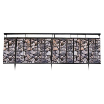 Paravan gonflabil pentru balcon, Ambiance, Material impermaeabil, 445x75 cm, Gri Paravan gonflabil pentru balcon, Ambiance, Material impermaeabil, 445x75 cm, Gri