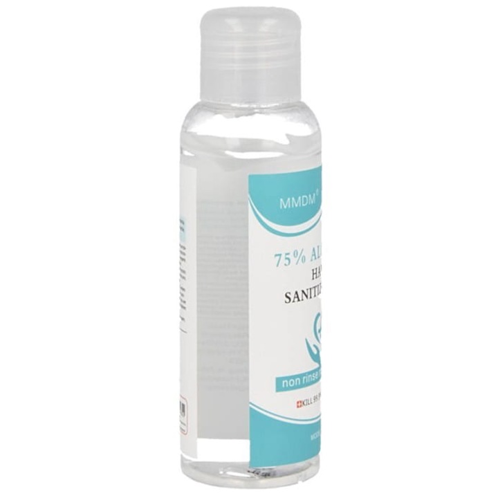 Gel dezinfectant pentru maini XQISIT, Efect antibacterian, 75% alcool, 100 ml, Transparent