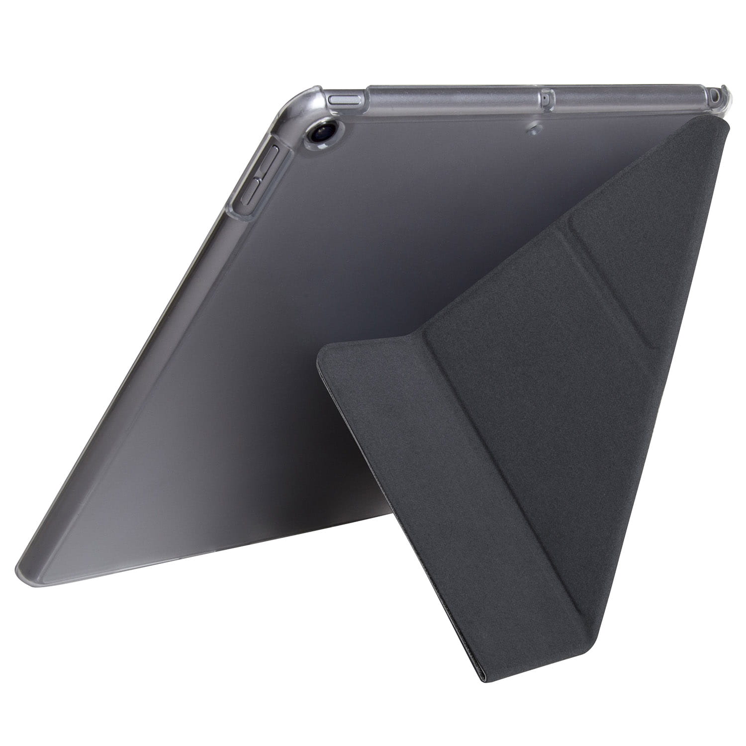 Husa tableta Uniq Yorker Kanvas pentru iPad Air 3 2019, Negru/Transparent