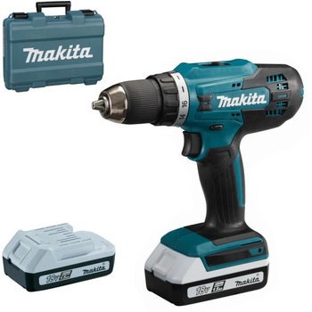 Masina de gaurit si insuburat Linx Makita DF488DWE, 18V, 2 acumulatori li-ion, 1.5Ah, 42nm Masina de gaurit si insuburat Linx Makita DF488DWE, 18V, 2 acumulatori li-ion, 1.5Ah, 42nm