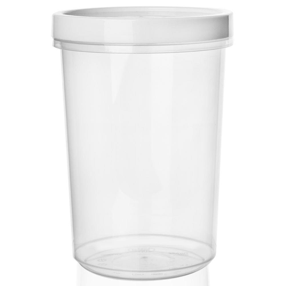 Recipient din plastic cu capac Orion, 1.6 l, Alb