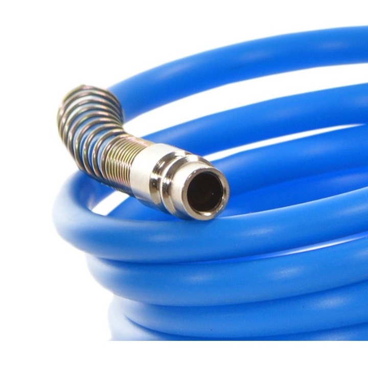 Пневматичен маркуч, Kraft&Dele, 5х8 мм, дължина 10 м, бърз куплунг, 8 бара