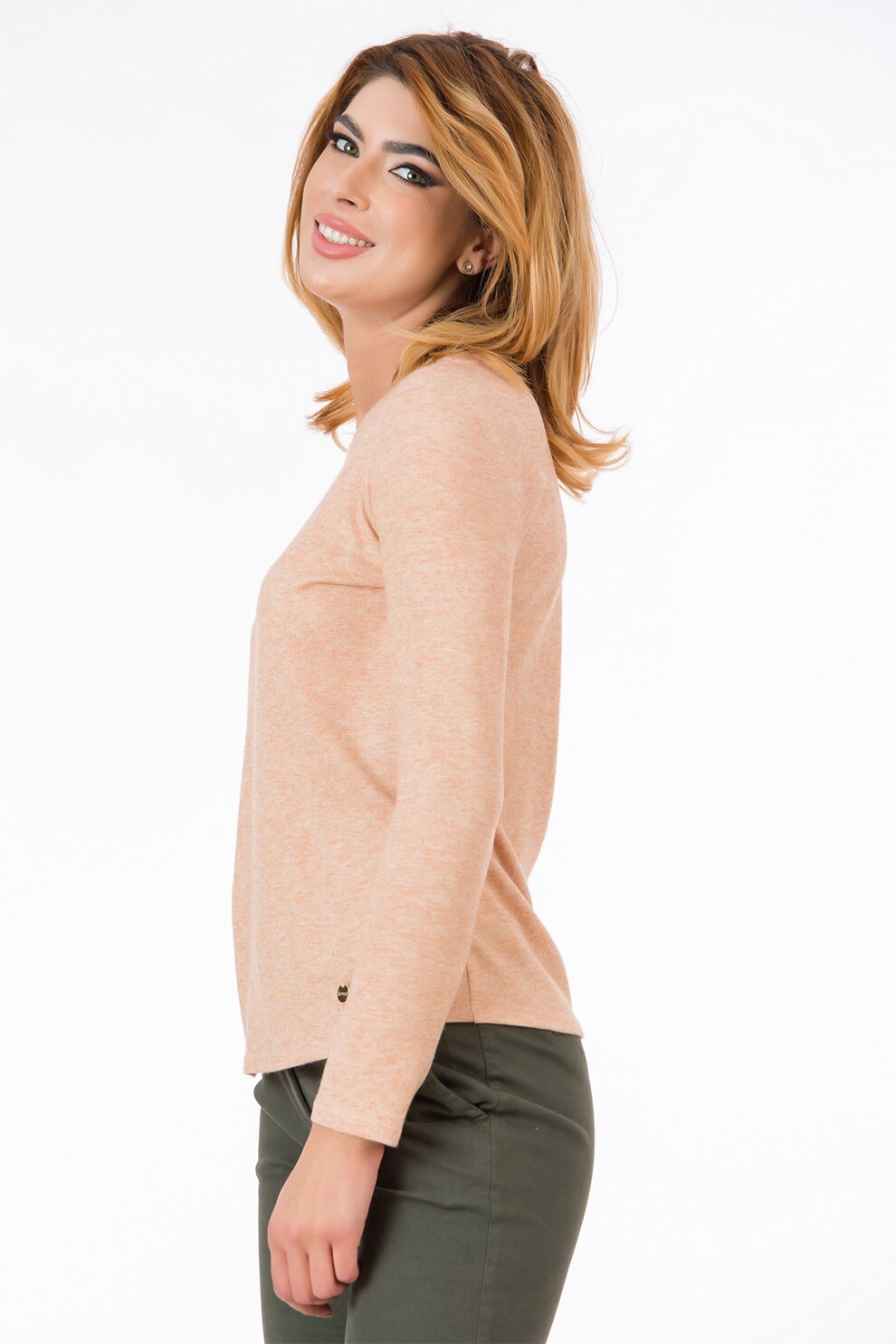 Sense, Bluza cu decolteu rotund Dalida, Bej