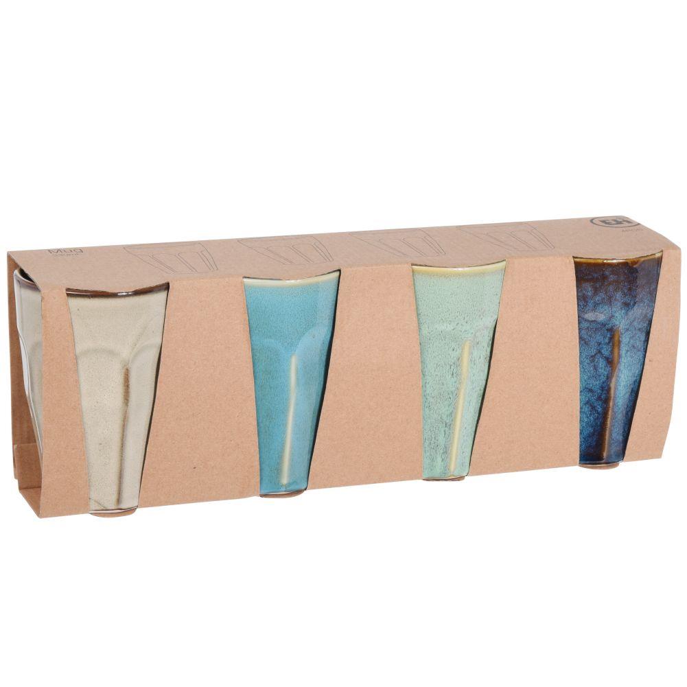 Set 4 cani din portelan Excellent Houseware, 380ml