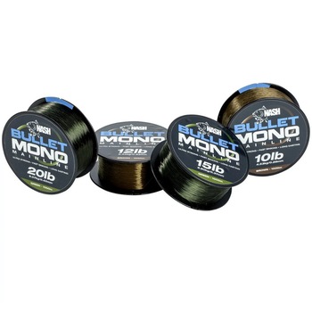 Rola mono pentru mulineta, verde, NASH BULLET Mono Carp Fishing Line 1000 m Rola mono pentru mulineta, verde, NASH BULLET Mono Carp Fishing Line 1000 m