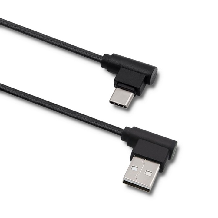 Cablu Usb Tip C tata / Usb A tata, Qoltec, 50495, Standard: Usb 2.0, Lungime Cablu: 1m, Intensitate: 2.4 A, Destinatie: Tableta, Smartphone, Laptop, Pc, 170 x 260 x 20 mm, Negru