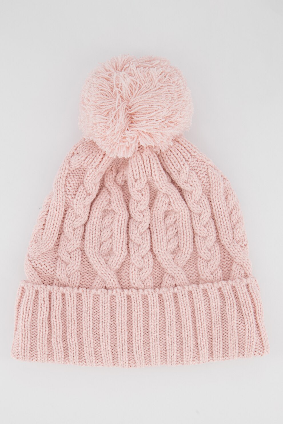 GAP, Caciula din tricot cu ciucure, Roz pal