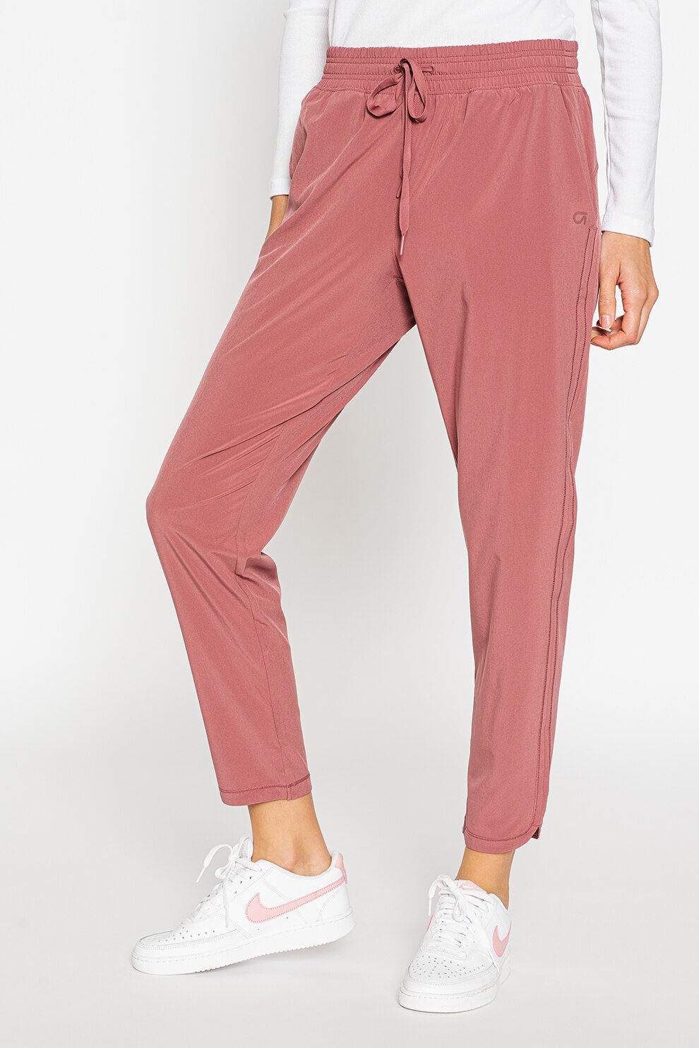 GAP, Pantaloni jogger crop GapFit, Roz prafuit