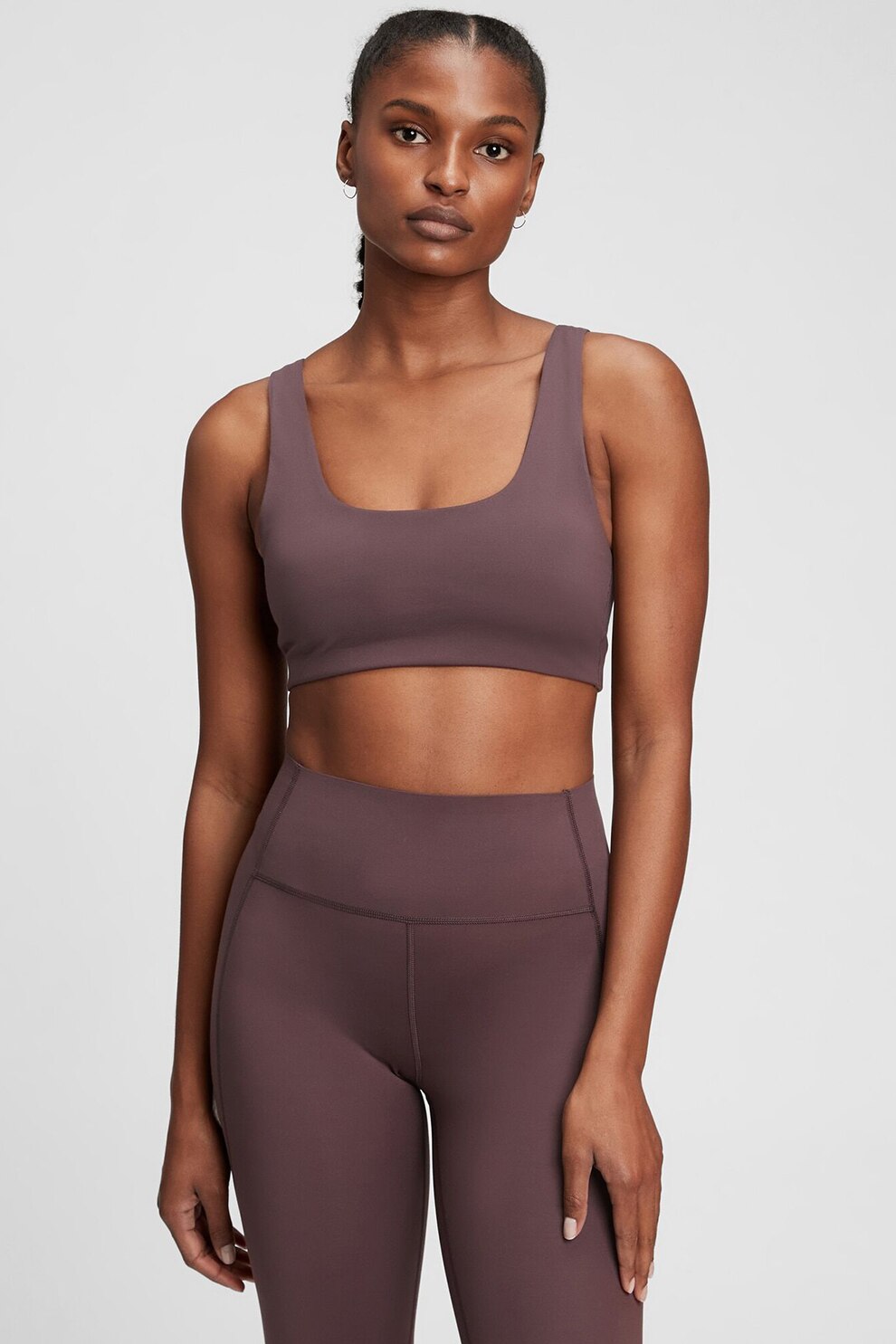 GAP, Bustiera cu decolteu amplu, Violet prafuit