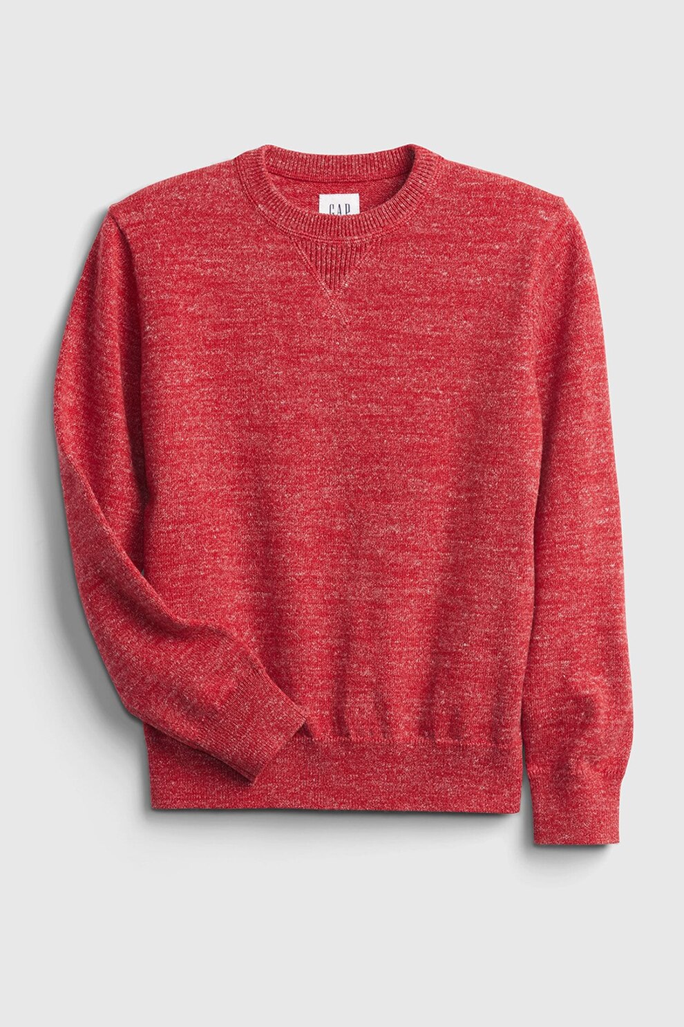 GAP, Pulover cu decolteu la baza gatului, Rosu