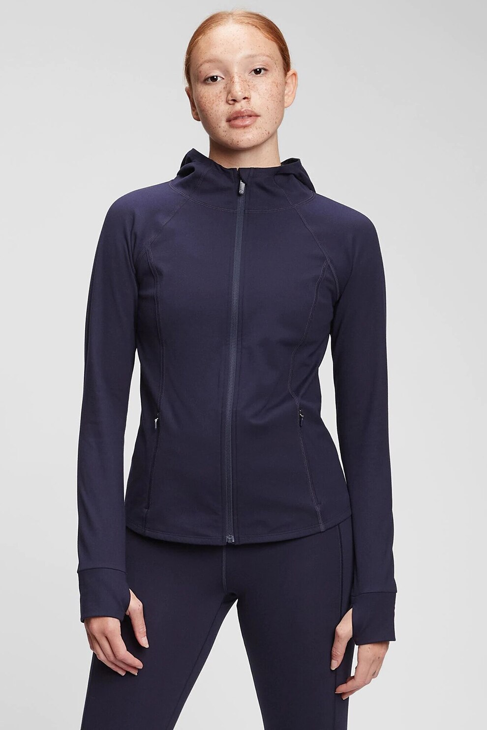 GAP, Hanorac cu slituri pentru degete, Bleumarin