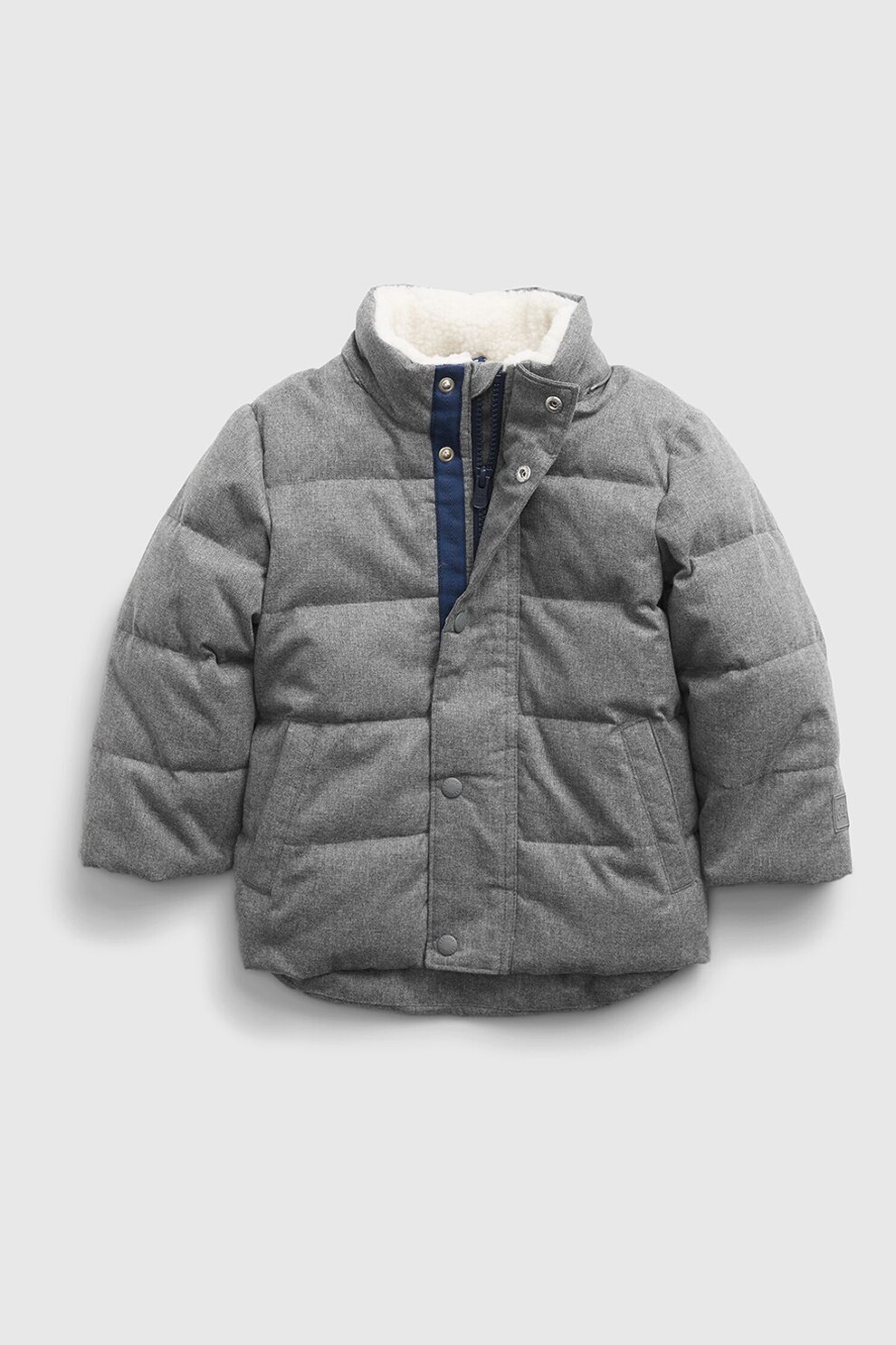 GAP, Geaca cu vatelina si gluga detasabila, Gri