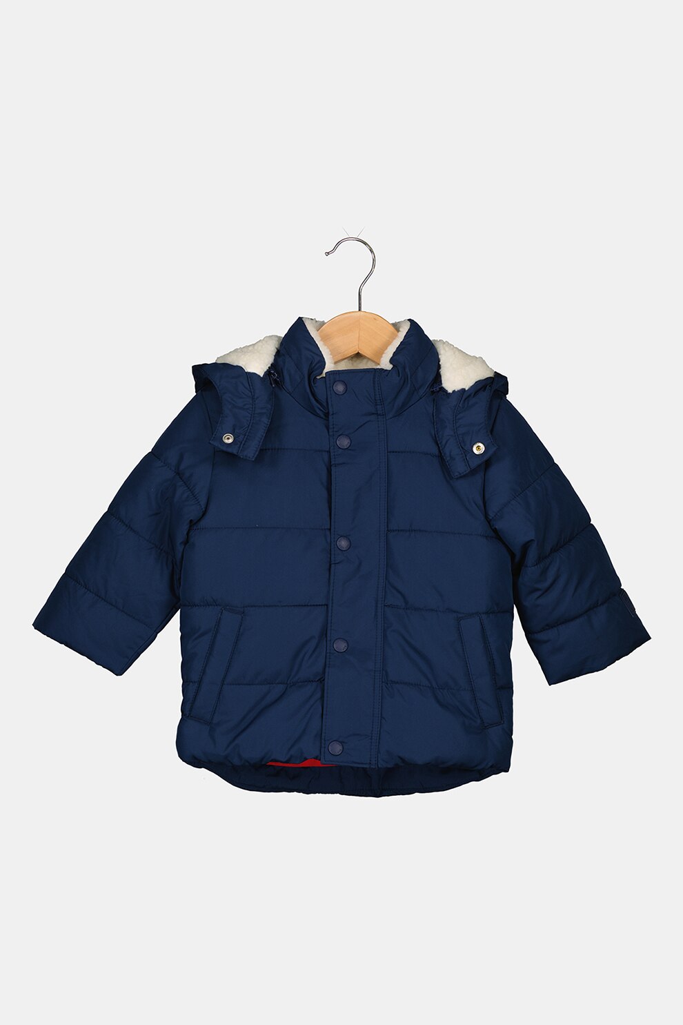 GAP, Geaca cu vatelina si gluga detasabila, Bleumarin