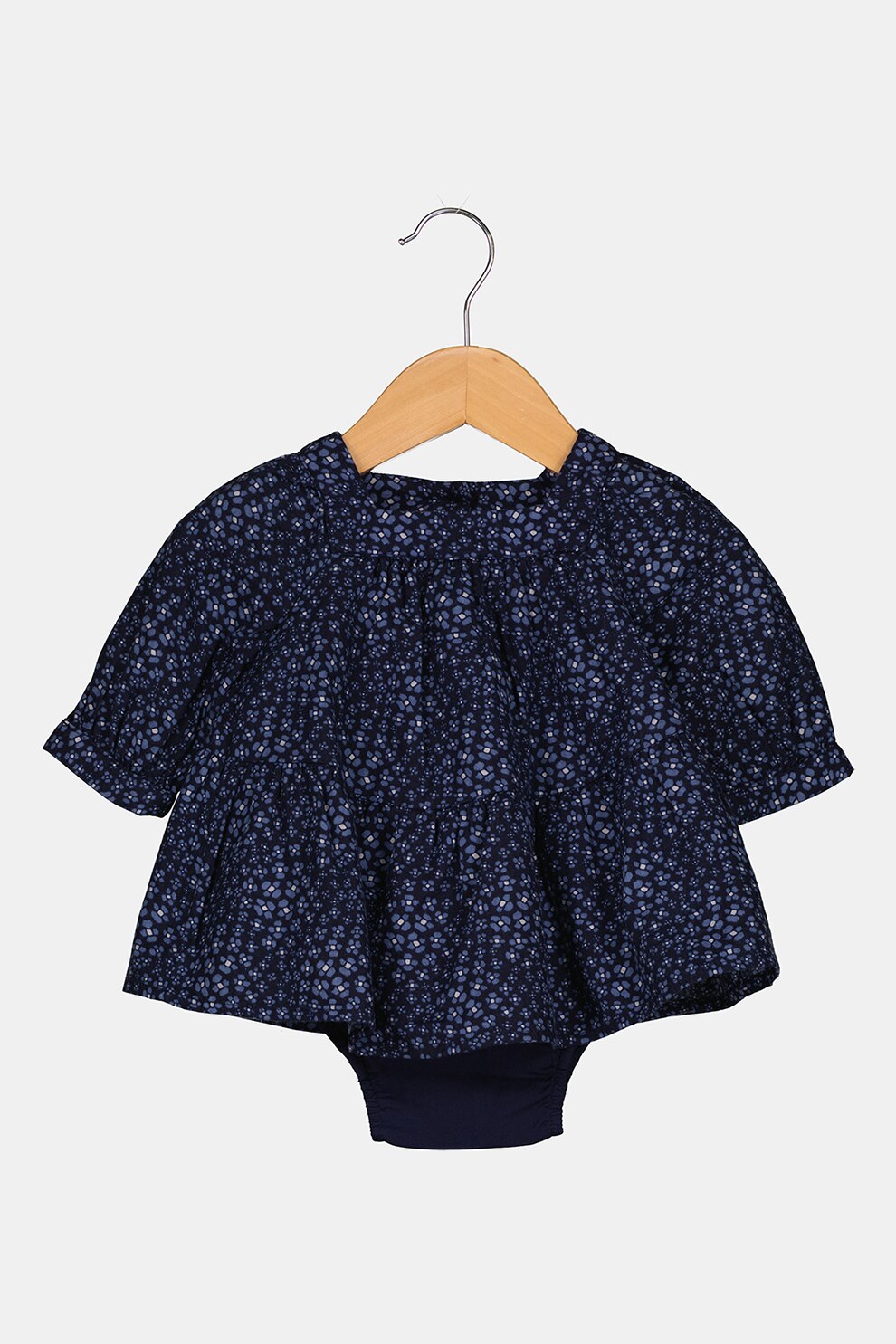 GAP, Rochie evazata cu imprimeu floral, Albastru