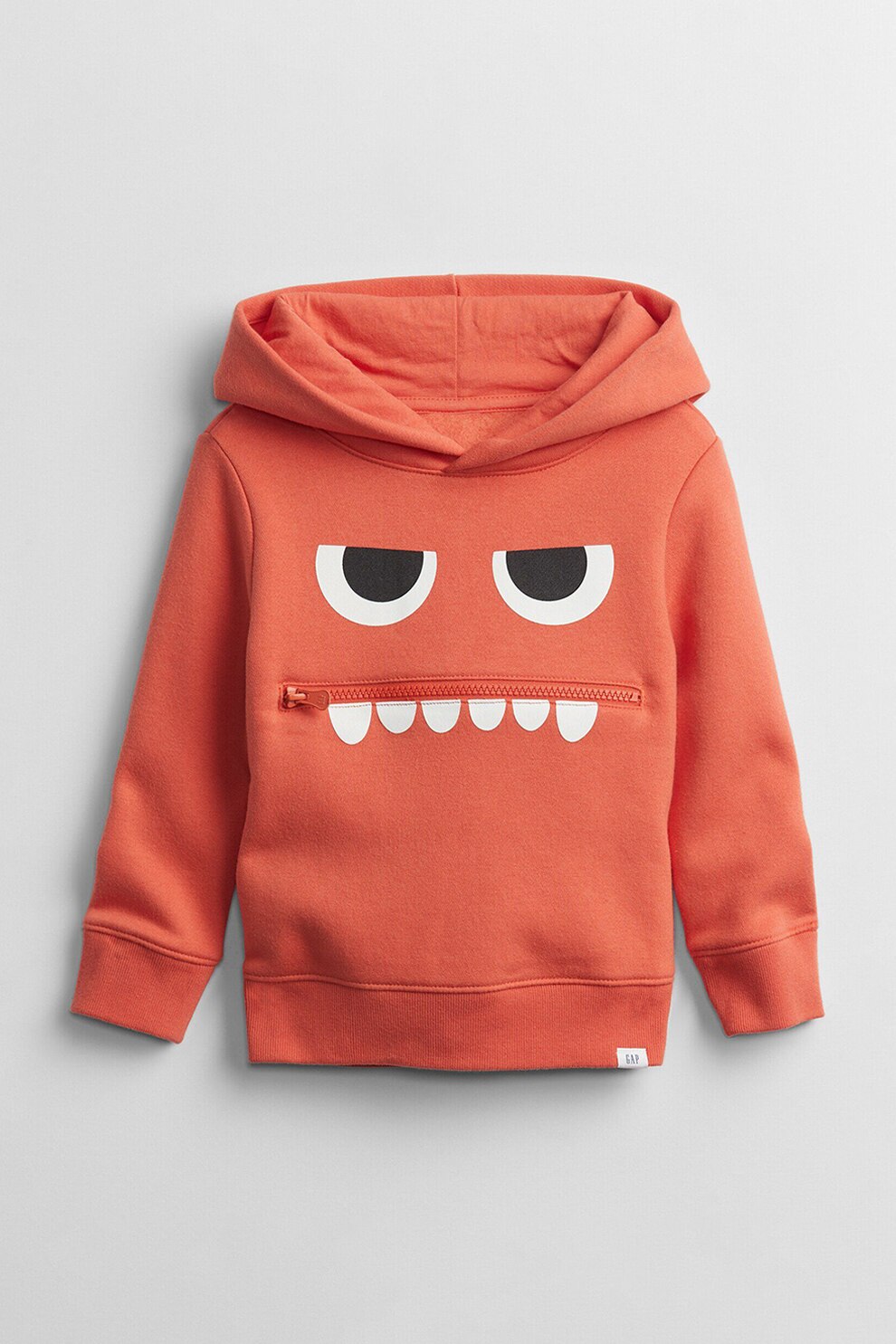 GAP, Hanorac cu imprimeu si buzunar frontal, Oranj