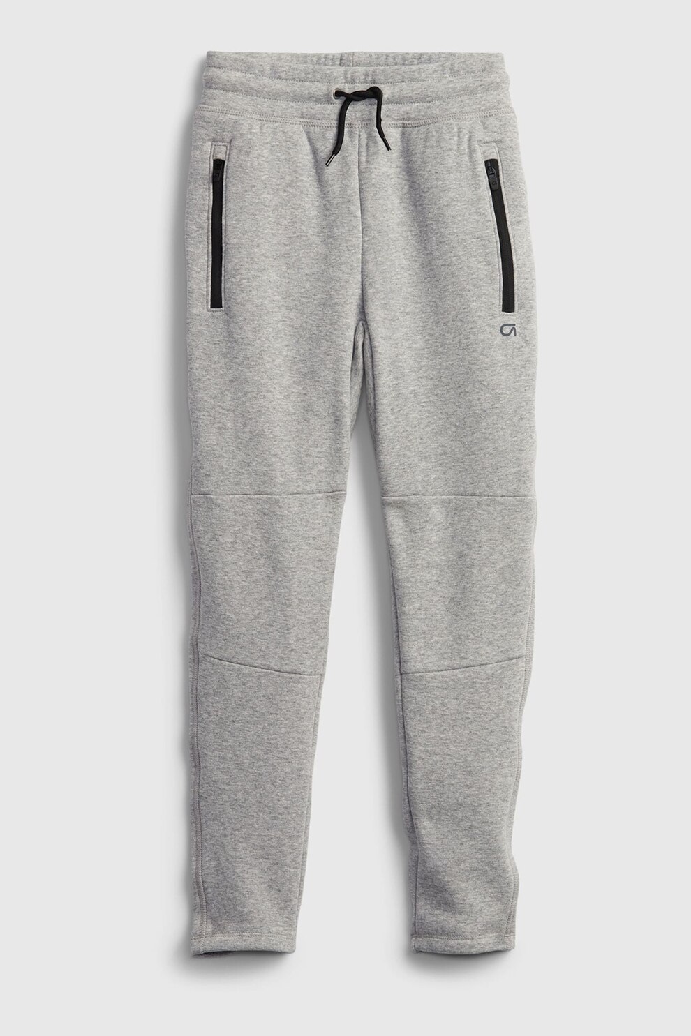 GAP, Pantaloni jogger cu snur in talie, Gri deschis