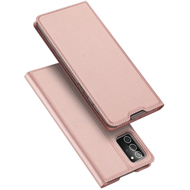 Husa de protectie Dux Ducis Skin Pro pentru Samsung Galaxy Note 20, Piele ecologica, Roz