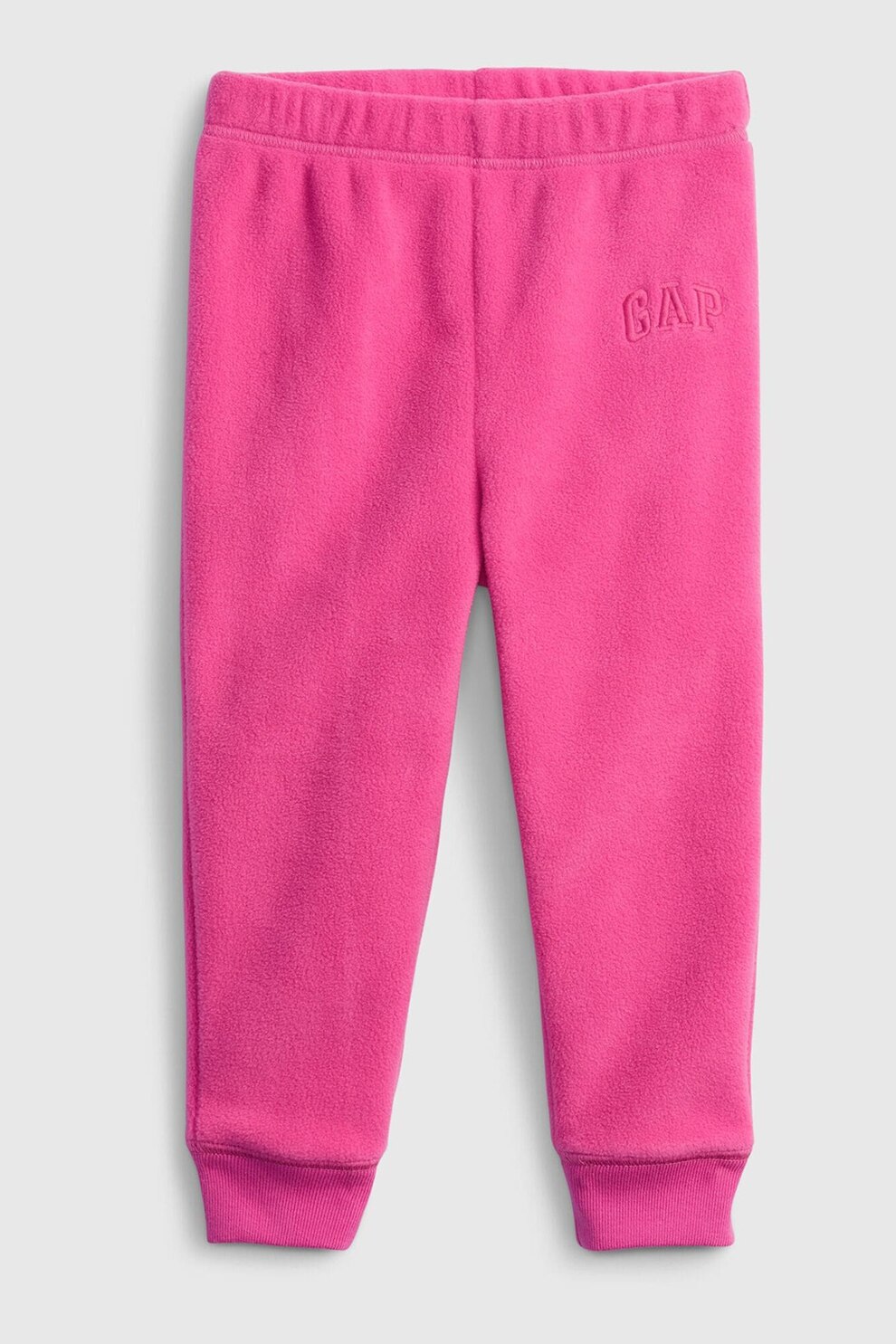 GAP, Pantaloni sport din material fleece cu detaliu logo, Roz