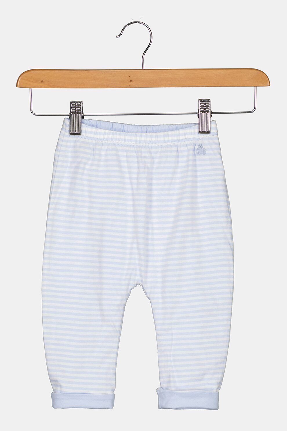 GAP, Pantaloni reversibili de bumbac, Bleu/Alb