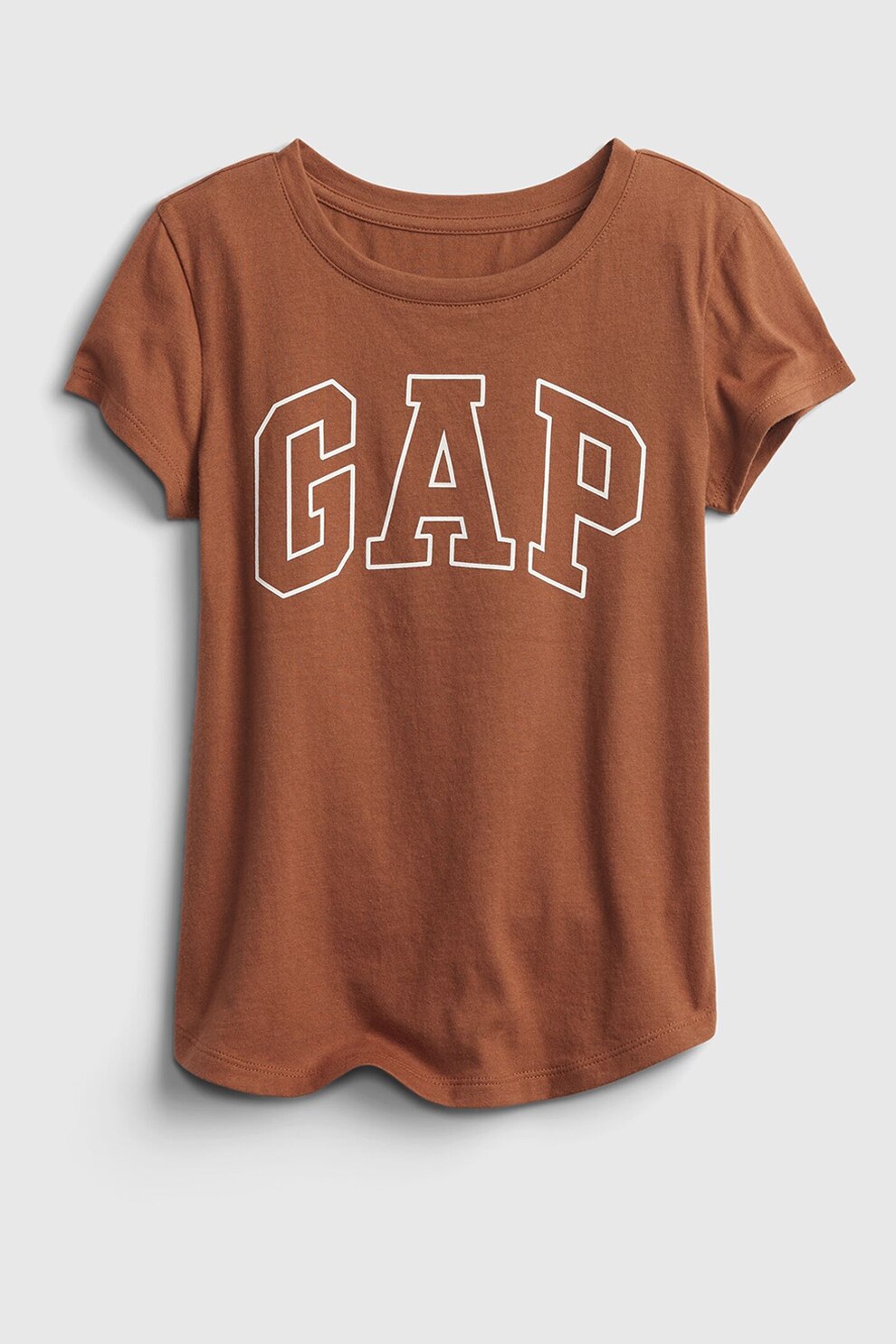 GAP, Tricou din bumbac organic cu imprimeu logo, Scortisoara