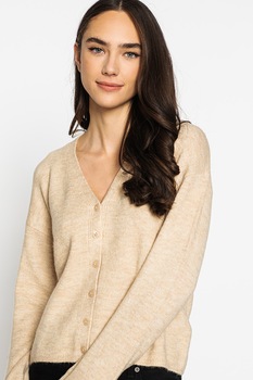 GAP, Cardigan cu decolteu in V si maneci cazute, Bej GAP, Cardigan cu decolteu in V si maneci cazute, Bej