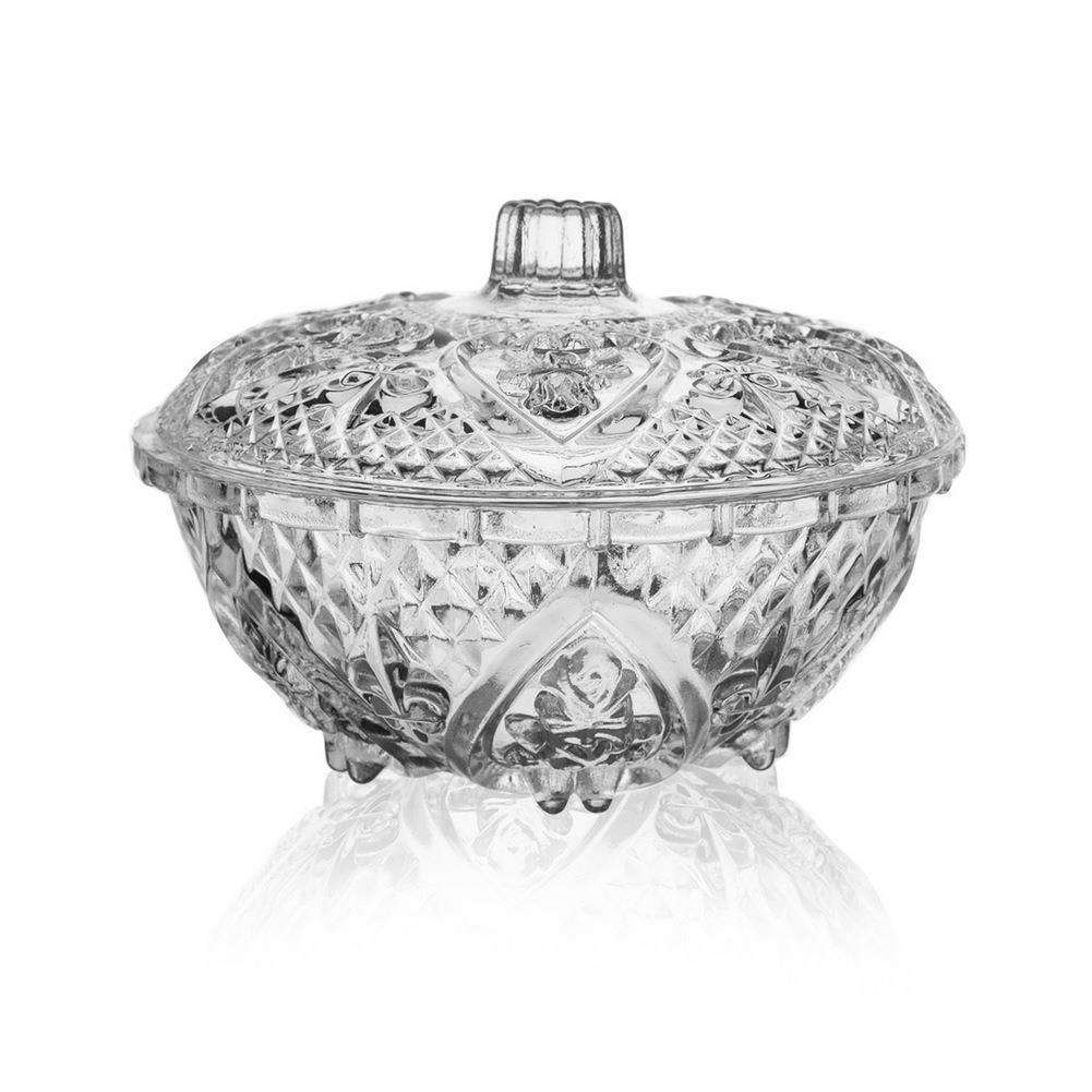 Zaharnita cu capac Orion, Sticla, Transparent