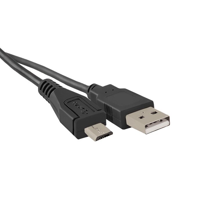 Cablu USB 2.0 A tata la MicroUSB B tata Qoltec, 0.25 m, Negru