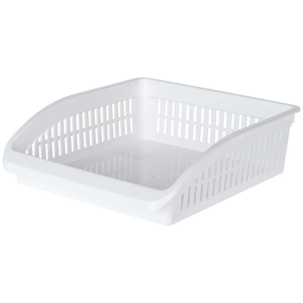 Organizator universal pentru frigider, Plastic, Alb