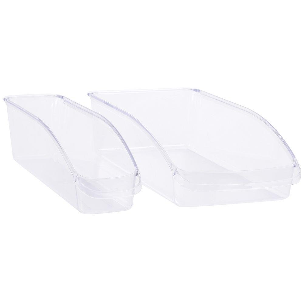Set 3 recipiente pentru figider Excellent Houseware, Plastic, Transparent