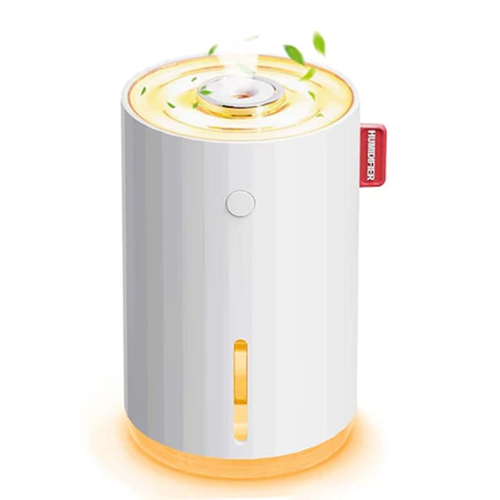 Umidificator Click Flame, cu Aromaterapie, 7 Culori, 250 ml, Verde